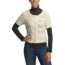 Aventura Clothing Grayson Shrug Sweater - Wool Blend, Elbow Sleeve (For Women) in Whisper White - Closeouts