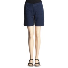 Aventura Clothing Kelli Cargo Shorts - Stretch Poplin (For Women) in Navy - Closeouts