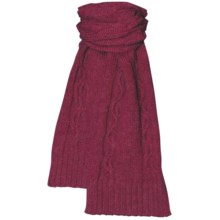 Aventura Clothing Lockhart Scarf - Cable Knit (For Women) in Claret - Closeouts