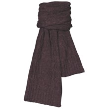 Aventura Clothing Lockhart Scarf - Cable Knit (For Women) in Pinot - Closeouts