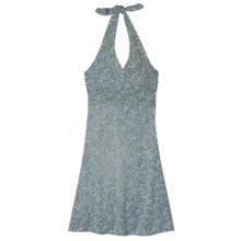 Aventura Clothing Ryland Halter Dress - Stretch Organic Cotton, Strapless (For Women) in Iceburg Green - Closeouts