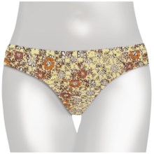 Aventura Clothing Scattered Daisies Bikini Swimsuit Bottoms - Recycled Materials (For Women) in Retro Yellow - Closeouts