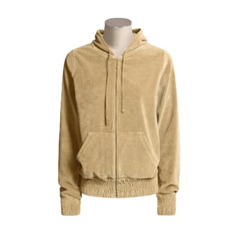 Aventura Clothing Sherise Hoodie Sweatshirt - Organic Cotton Velour (For Women) in Cornstalk
