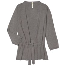 Aventura Clothing Tandy Cardigan Sweater - Waist Tie, Open Front (For Women) in Steeple Grey - Closeouts