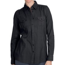 Aventura Clothing Tatum Shirt - Button Front, Roll-Up Long Sleeve (For Women) in Black - Closeouts