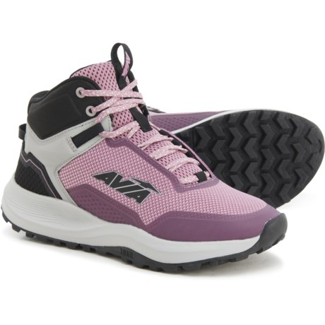 Avia Avi-Grit Mid Hiking Boots (For Women) - JET BLACK/ORCHID HAZE/VAPOR BLUE (8 )