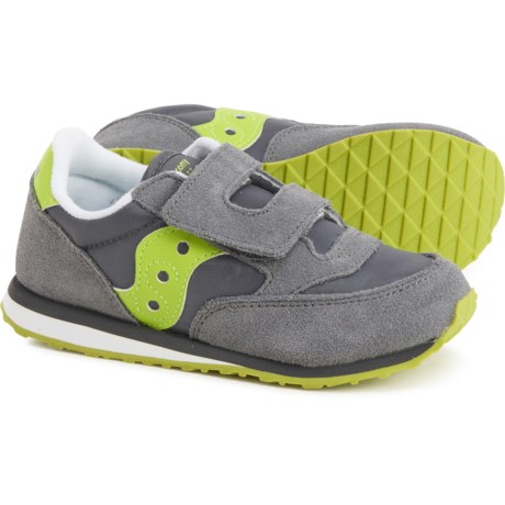 Saucony Baby Fashion Hook and Loop Running Shoes - Suede (For Toddler Boys) - GREY MULTI (6T )