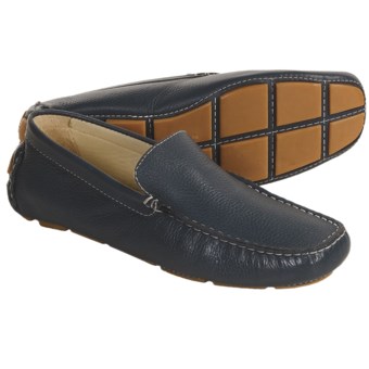Bacco Bucci Devers Driving Loafer Shoes - Leather (For Men) in Blue