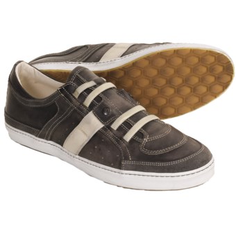 Bacco Bucci Jordan Sneakers - Leather Slip-Ons (For Men) in Charcoal
