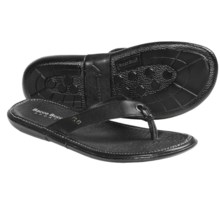 Bacco Bucci Sculley Sandals - Leather, Flip-Flops (For Men) in Black - Closeouts