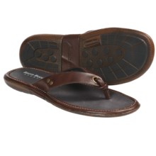 Bacco Bucci Sculley Sandals - Leather, Flip-Flops (For Men) in Brown - Closeouts