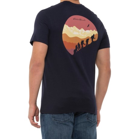 Eddie Bauer Backpackers Mountains T-Shirt - Short Sleeve (For Men) - BLUE ATLANTIC (L )
