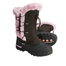 Baffin Melody Winter Pac Boots - Insulated (For Youth) in Chocolate/Pink - Closeouts