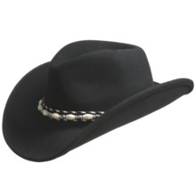 Bailey Abilene Cowboy Hat - Cassidy Crown, Lite Felt® (For Men and Women) in Black - Closeouts