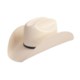Bailey Acala 100x Straw Hat - Ostrich Hatband, Cattleman Crown (For Men and Women)