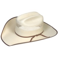 Bailey Bassick Cowboy Hat - 10X Shantung Straw, Cattleman Crown (For Men and Women) in Ivory - Closeouts