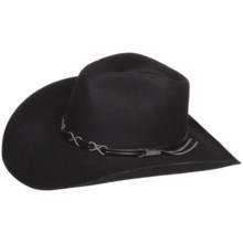 Bailey Bennett Cowboy Hat - 2X Wool Felt, Hondo Crown (For Men and Women) in Black - Closeouts