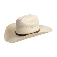 Bailey Brandon Hat - 20x Shantung Straw, Stockman Crown (For Men and Women) in Natural - Closeouts