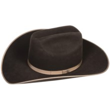 Bailey Carter Cowboy Hat - 6X Felt, Cattleman Crown (For Men and Women) in Chocolate - Closeouts