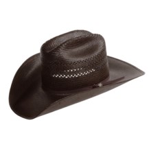 Bailey Colton Straw Hat - Cattleman Crown (For Men and Women) in Dark Brown - Closeouts