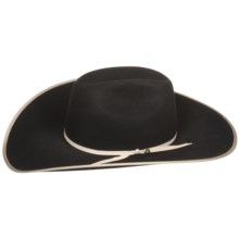 Bailey Edgewater Cowboy Hat - 6X Wool Felt, Cheyenne Crown (For Men and Women) in Black - Closeouts