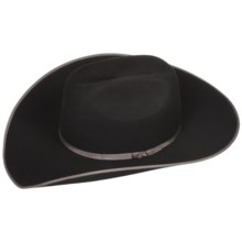 Bailey Flash Cowboy Hat - 2X Wool Felt, Cheyenne Crown (For Men and Women) in Black - Closeouts