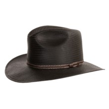 Bailey Guadalupe Hat - Straw, Pinch Front (For Men and Women) in Dark Brown - Closeouts