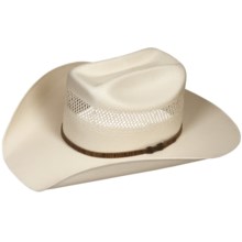 Bailey Hamilton Cowboy Hat - 10X Shantung Straw, Mustang Crown (For Men and Women) in Natural - Closeouts
