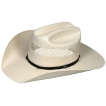 Bailey Lester Cowboy Hat - 10X Shantung Straw, Cattleman Crown (For Men and Women) in Ivory - Closeouts