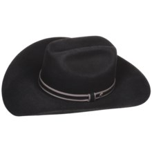 Bailey Milbank Cowboy Hat - 5X Wool Felt, Cattleman Crown (For Men and Women) in Black - Closeouts