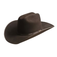 Bailey Pierce Suede Cowboy Hat - Cattleman Crown in Chocolate - Closeouts