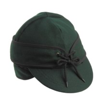 Bailey Reversible Railroad Cap - Wool, Ear Flaps (For Men) in Green - Closeouts