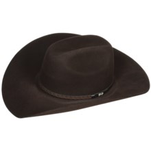 Bailey Rexton Cowboy Hat - 4X Wool Felt, Cheyenne Crown (For Men and Women) in Chocolate - Closeouts