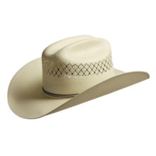 Bailey Richland Shantung Straw Cowboy Hat - Cattleman Crown (For Men) in Ivory - Closeouts