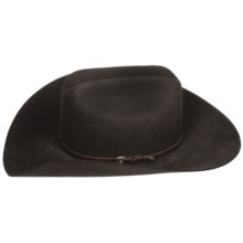 Bailey Rufus Cowboy Hat - 4X Wool Felt, Cattleman Crown (For Men and Women) in Chocolate - Closeouts