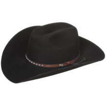 Bailey Trinity Cowboy Hat - 2X Wool Felt, Cheyenne Crown (For Men and Women) in Black - Closeouts