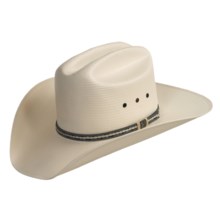Bailey Wyatt 20x Straw Cowboy Hat - Rancher Crown (For Men and Women) in Ivory - Closeouts