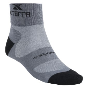 Balega Xterra Cycling Socks - Lightweight, Quarter-Crew (For Men) in Grey