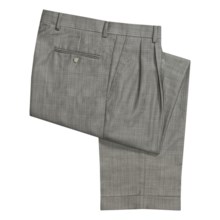 Ballin Dover Multi-Check Dress Pants - Pleated, Cuffed (For Men) in Taupe - Closeouts
