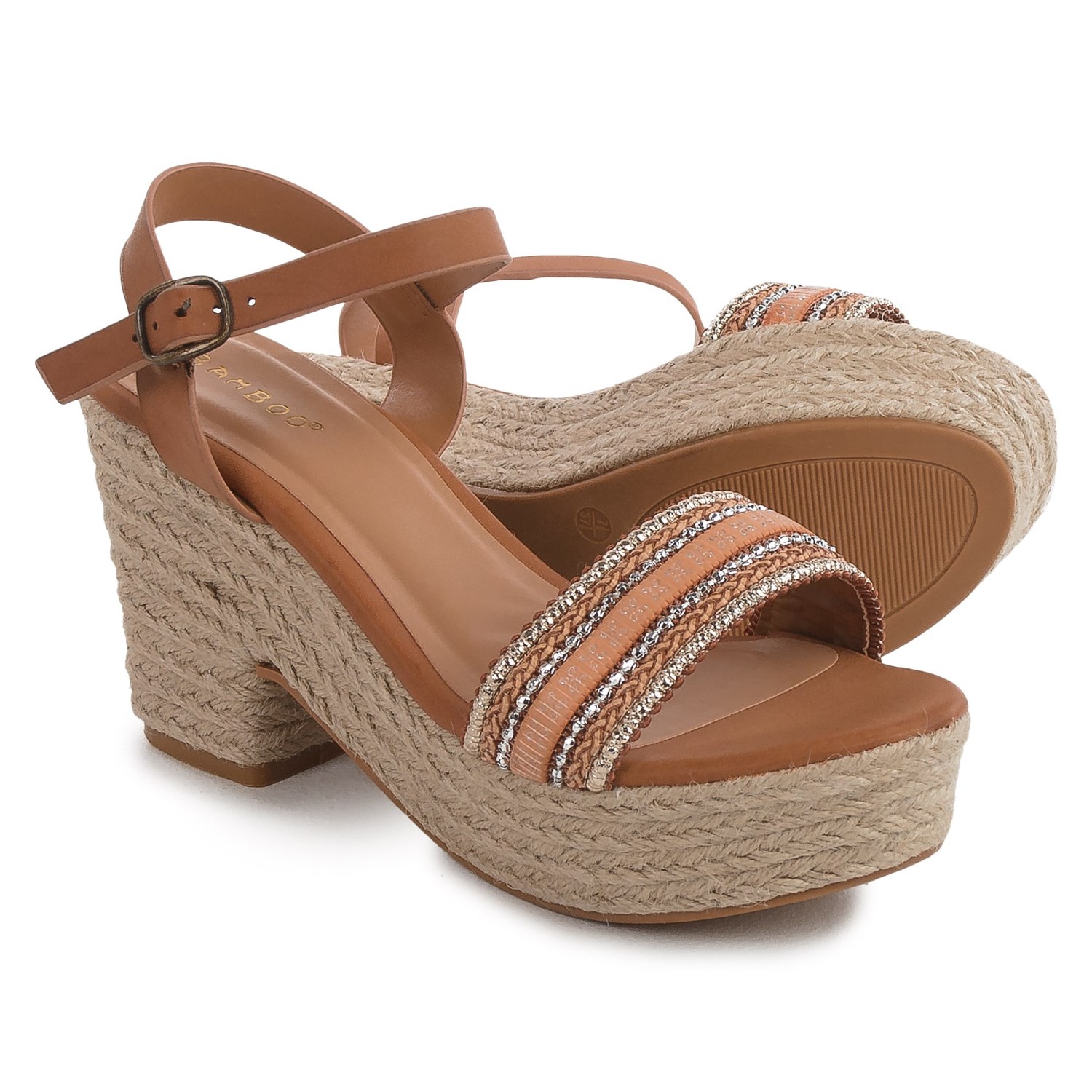 bamboo platform sandals