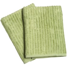 Bamboo Dreams® by Yala Ribbed Bath Towels - Set of 2 in Green Tea - Closeouts