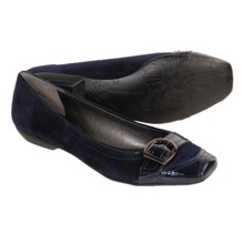 Bandolino Gumdrop Flats - Leather (For Women) in Navy Patent/Suede - Closeouts
