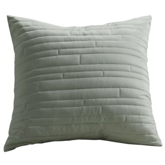 Barbara Barry Contentment Pillow Sham - Euro, 200 TC Cotton in Moss