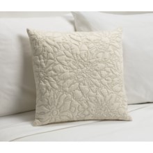 Barbara Barry Stitch Blossom Toss Down Pillow - 16x16” in Paper - Closeouts