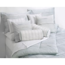 Barbara Barry Watertint Square Toss Pillow - 18x18” in Blue Wave - Closeouts