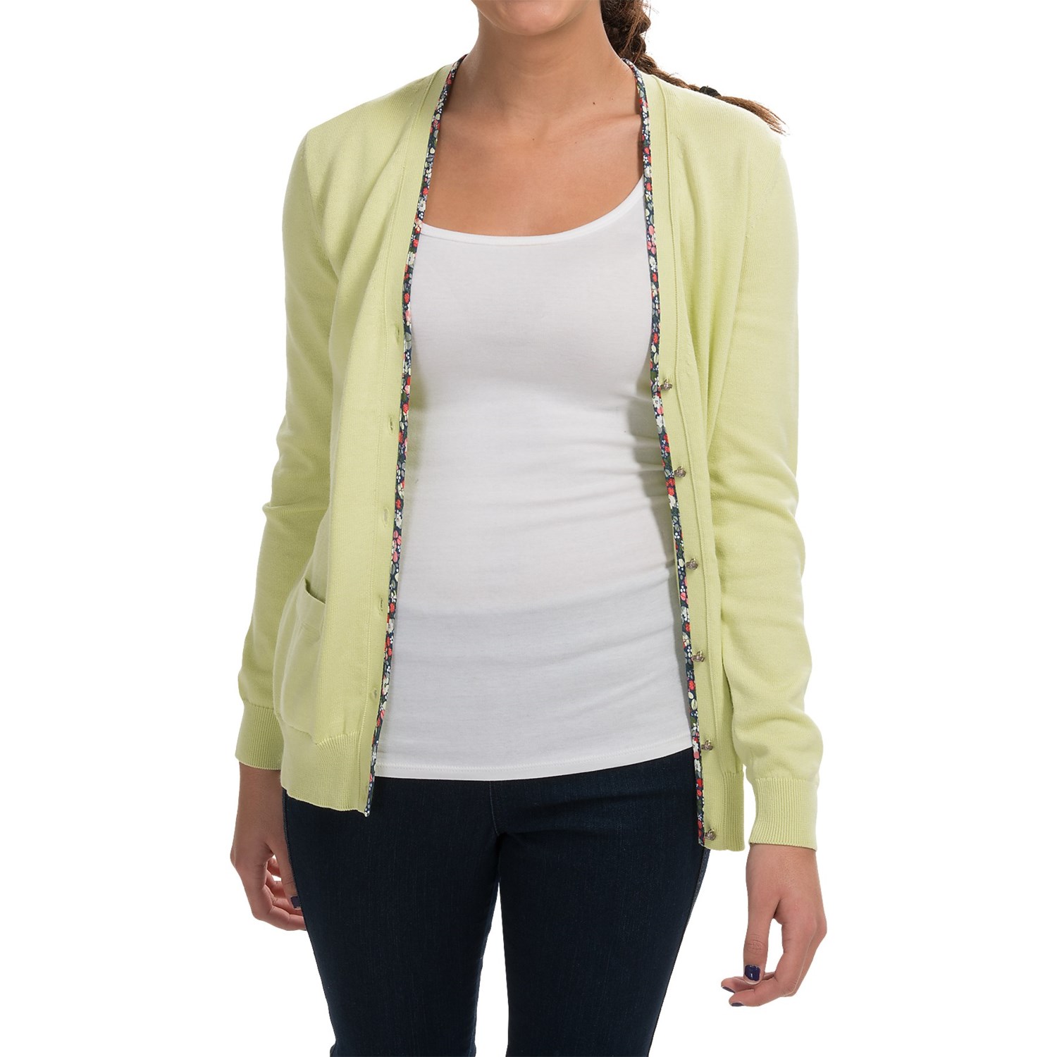 Barbour Alma Pima Cotton Cardigan Sweater (For Women) Save 72