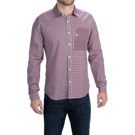 Barbour Club Patchwork Shirt Long Sleeve For Men