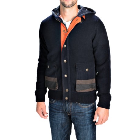Barbour Dept B Stenner Hoodie Wool Insulated For Men