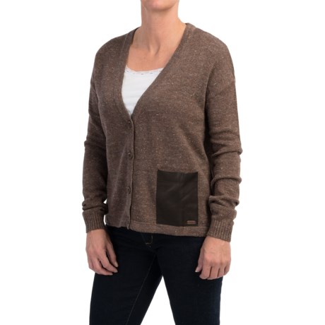 Barbour Rigg Cropped Button Cardigan Sweater (For Women)