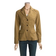 Barbour Washed Peplum Blazer (For Women) in Sandstone - Closeouts